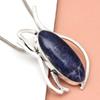 Anhänger Sodalith Silber Edelstein Schmuck Handarbeit vergoldet Sterling Natur