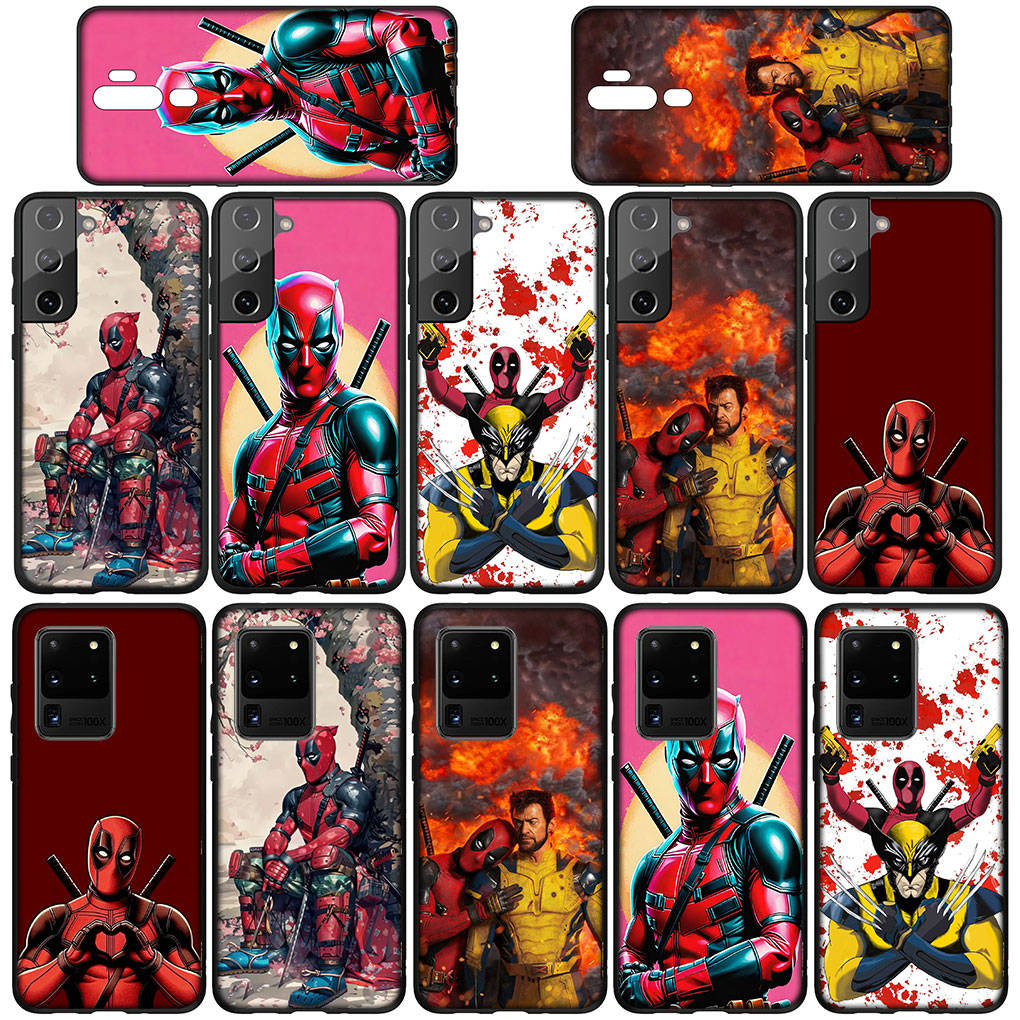Custodia per Telefono per Samsung Galaxy S25 S24 S23 iPhone 16 15 Xiaomi Redmi Note 14 13 12 16E X 11 Pro Max OPPO Moto Huawei Marvel Comics Wolverine Deadpool