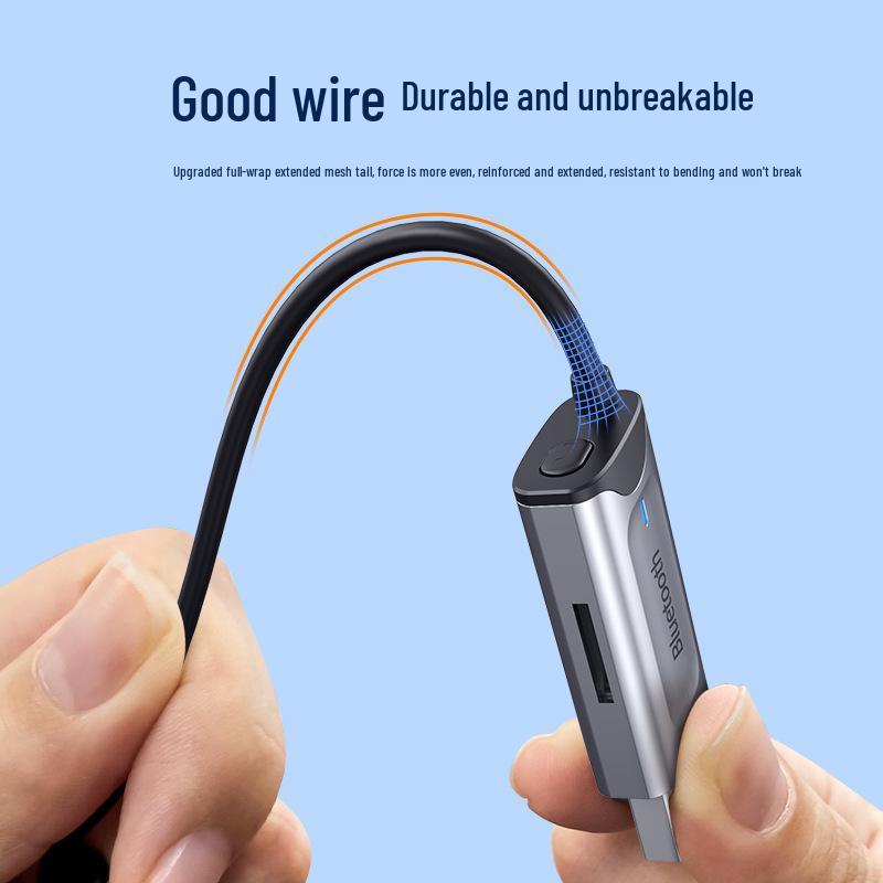 Bluetooth 5.2 Auto-Audio-Empfänger & Lautsprecher-Adapter für HD-Musik und Anrufe.