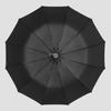 Fully Automatic Umbrella with 12 Ribs, Color-Matched Handle, Business Umbrella for Men, Large Reinforced Black Coating, Sun Protection