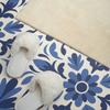 Self-adhesive Graphic Decoration for Office or Study 100x50 Cm Floral Pattern with Leaves