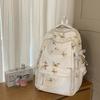 Schoolbag New High-value Fresh and Sweet National Style Literary Butterfly Backpack Junior High School Students Lightweight Large-capacity Backpack