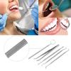 Professional Stainless Steel Dentist Explorer Probe Set Teeth Clean Hygien Examination Tool