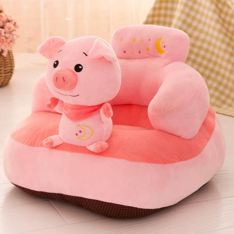 Creative Children'S Backrest Small Seat Cartoon Plush Lazy Anti-Drop Sofa Baby Learning Seat