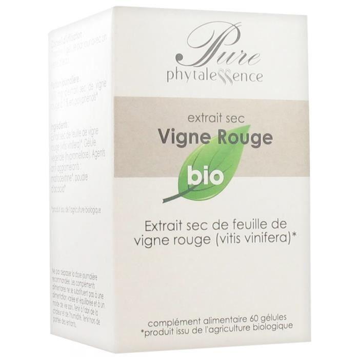 47334 Phytalessence Vigne Rouge Bio 60 Gél.