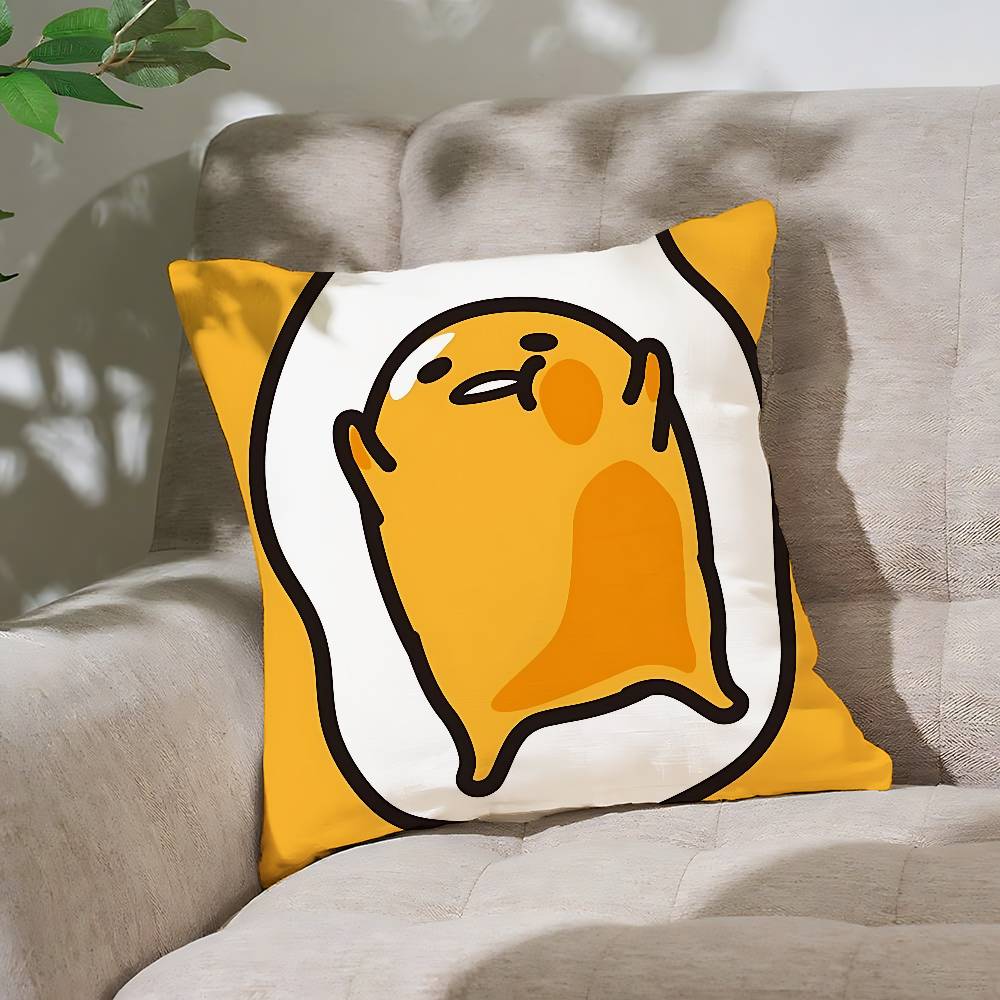 Cute G-Gudetama-s Pillow Case Cushion Cover Soft Cute Throw Pillow Case For Car Sofa Pillowcase Polyester With Zipper