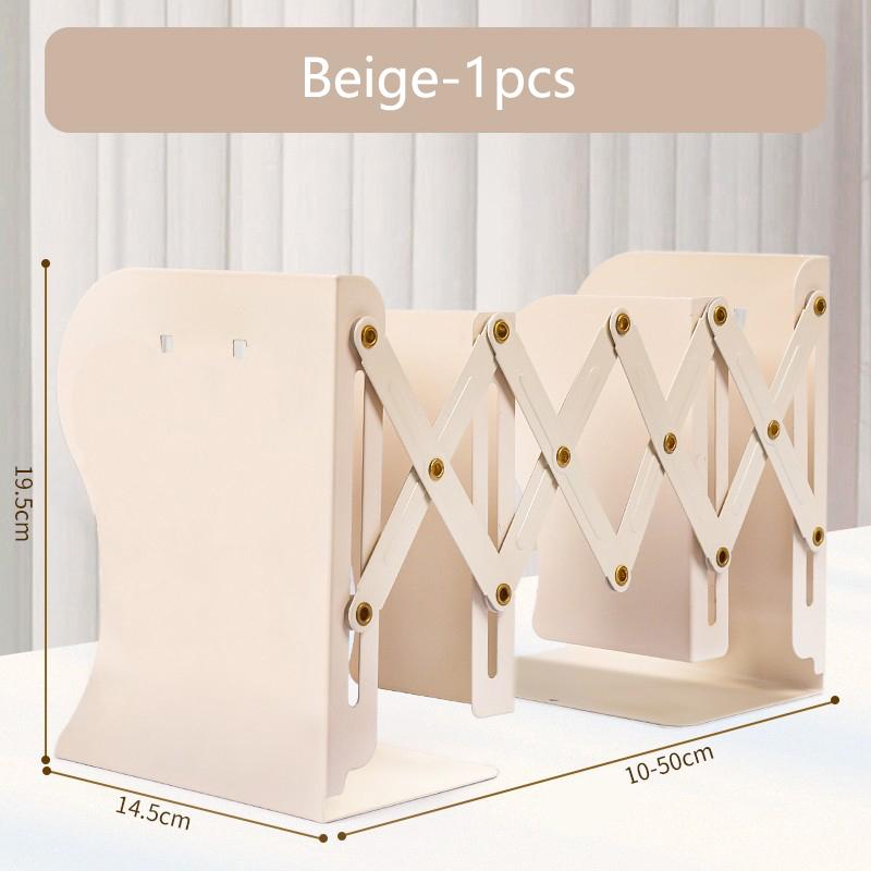 Retractable Bookstand with Pen Holder Integrated Desktop Book Storage Rack Baffle Book Clip Folding and Fixed
