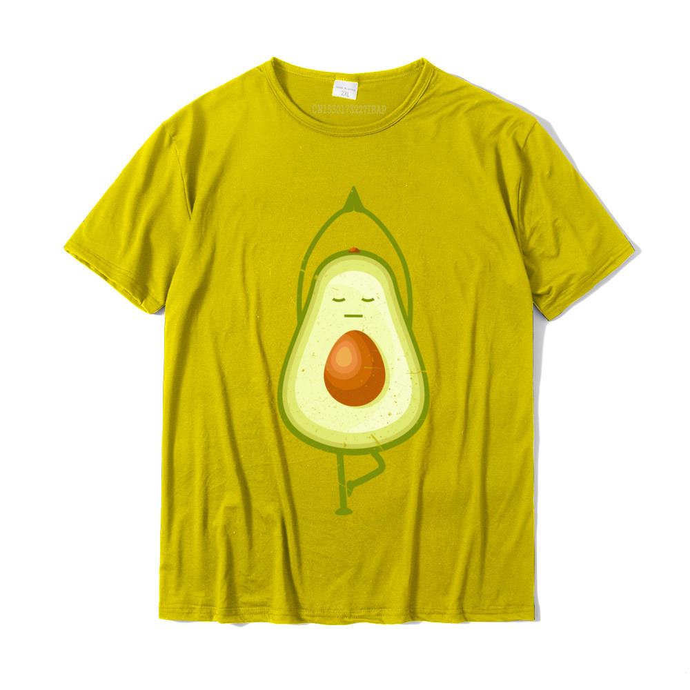 Avocado Yoga Funny Namaste Meditation Vegan Tees Fashion Unisex Tees Slim Fit T Shirts Cotton Casual