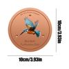 Copper Discs for Birdbaths with Stable Triple-Point Support Copper Bird Bath Purification Disk for Pool Garden Outdoor Breeding