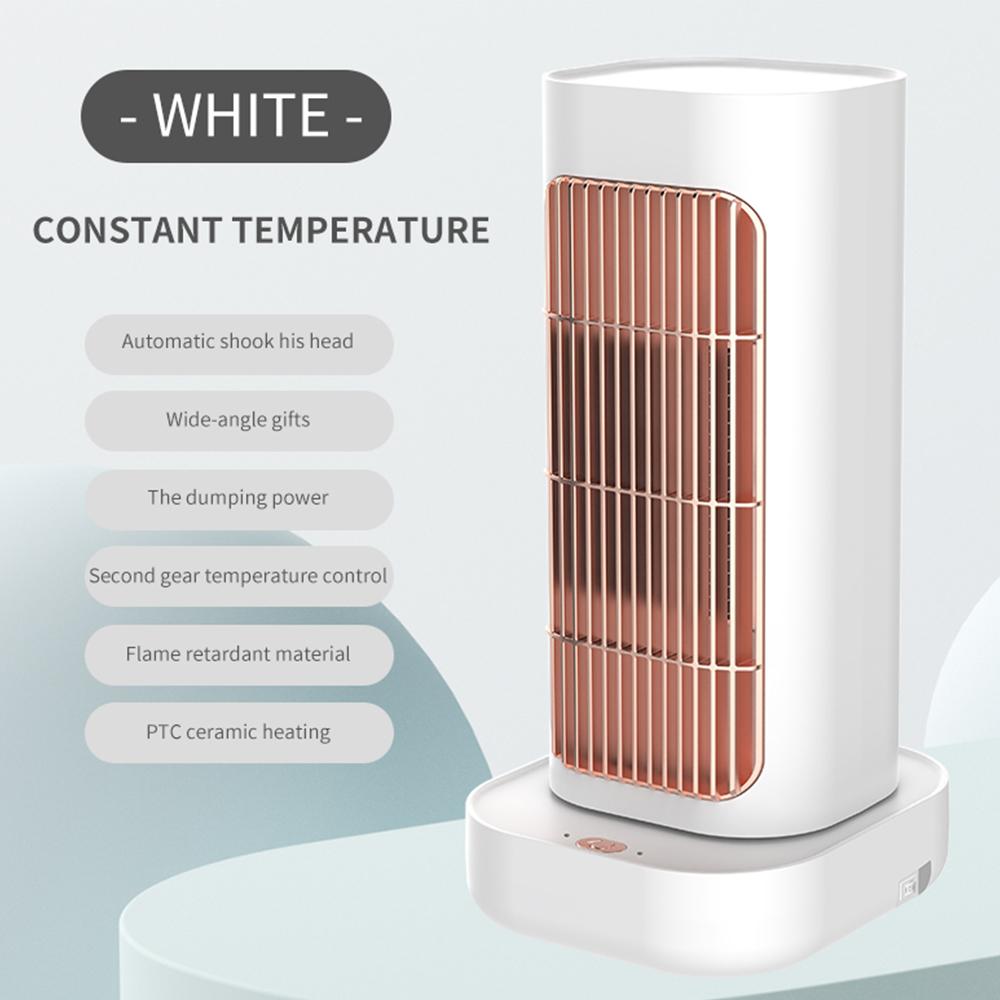 1300W Electric Vertical Heater PTC Portable Heating Fan Hot Air Heater Blower House Fast Heat Foot Hand Warmer 90° Head Shake