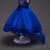European & American Embroidered Princess Formal Dress for Girls - Wedding Long Train Dress