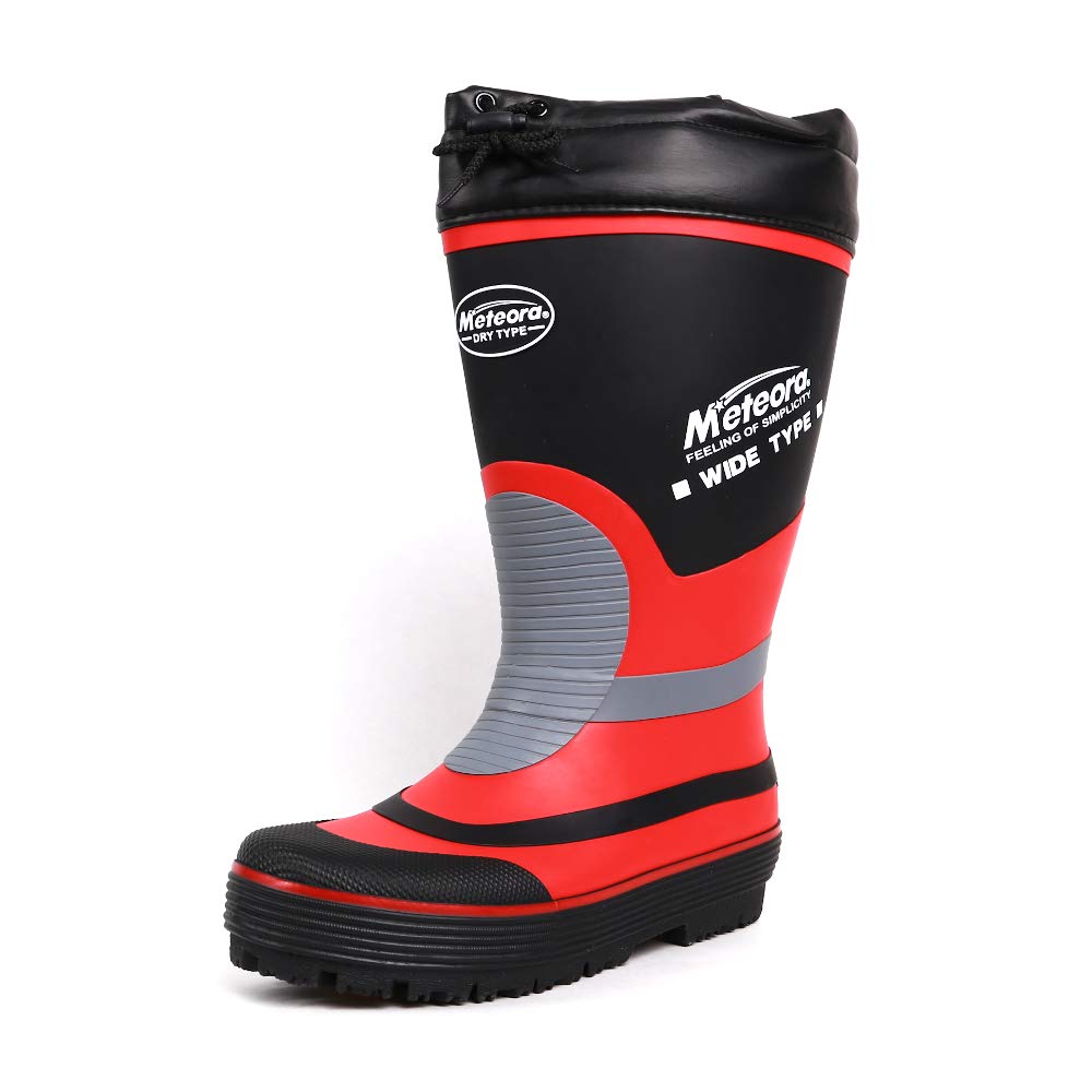 Kokos Nobuoka Work Wide Waist Design with Inner Ziploa Sizes Size 25 Boots, Cover, Sweat-Wicking, Quick-Drying Lining, Men's, Black, S/M/L, (25.5-26.0