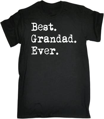 Men's Best Grandad Ever T Shirt Father Dad Family Grandfather Funny Gift Birthday