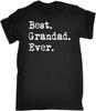 Men's Best Grandad Ever T Shirt Father Dad Family Grandfather Funny Gift Birthday