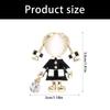Character Brooch Pin for Women Gold Tone Alloy Girl Design with Black and White Enamel Style Detail for Jackets Scarves Bags and Daily Wear