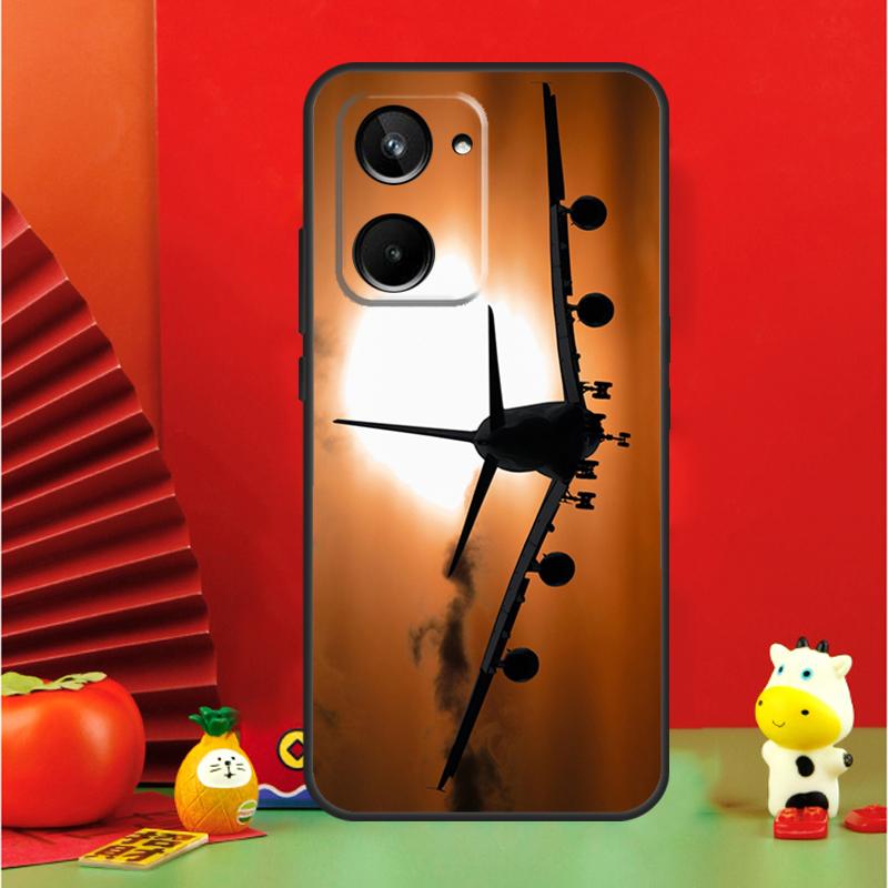 Airplane Plane Aircraft For Realme GT6 GT7 15 Pro 10 11 12 13 14 Pro Plus C65 C67 C63 C61 C55 C51 C53 C35 C75 Case