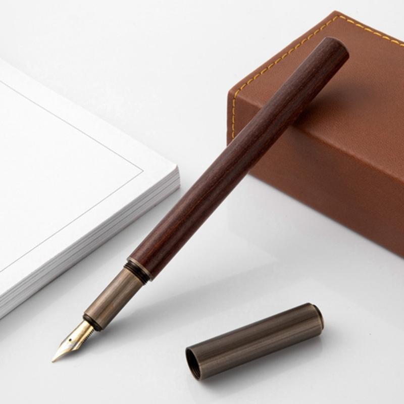 Luxury Fountain Pen, Long Blade Medium Nib Ink Pen Smooth Writing Calligraphy Pen for Sketching, Calligraphy Ink Pen