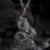 Prachtige Schitterende Zirconia Geluksdraak Hanger Ketting voor Mannen Vrouwen Mode Geluks Amulet Sieraden Cadeaus