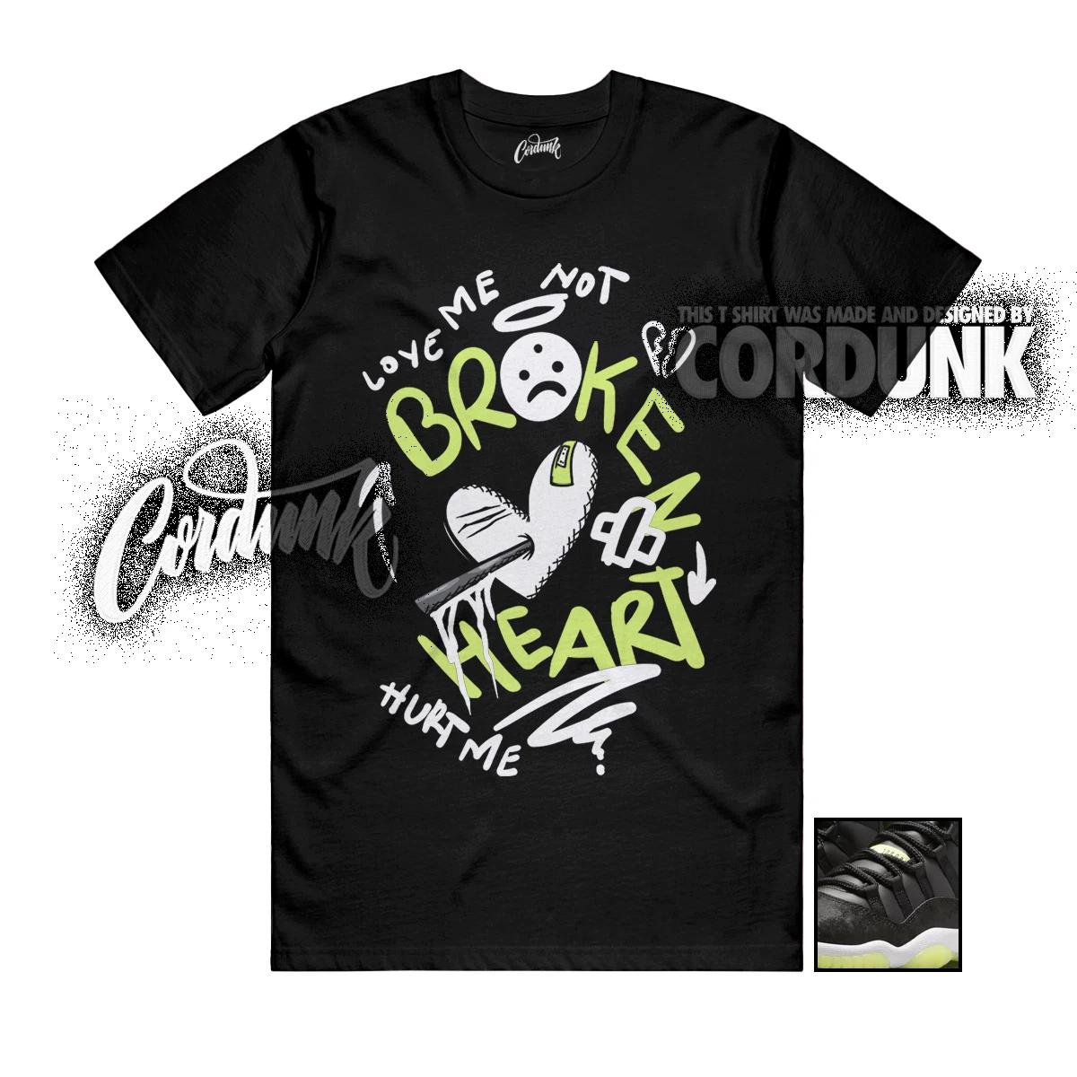 

11 Inner Beast GS Barely Volt Dark Raisin White Black T Shirt Match BROKEN M
