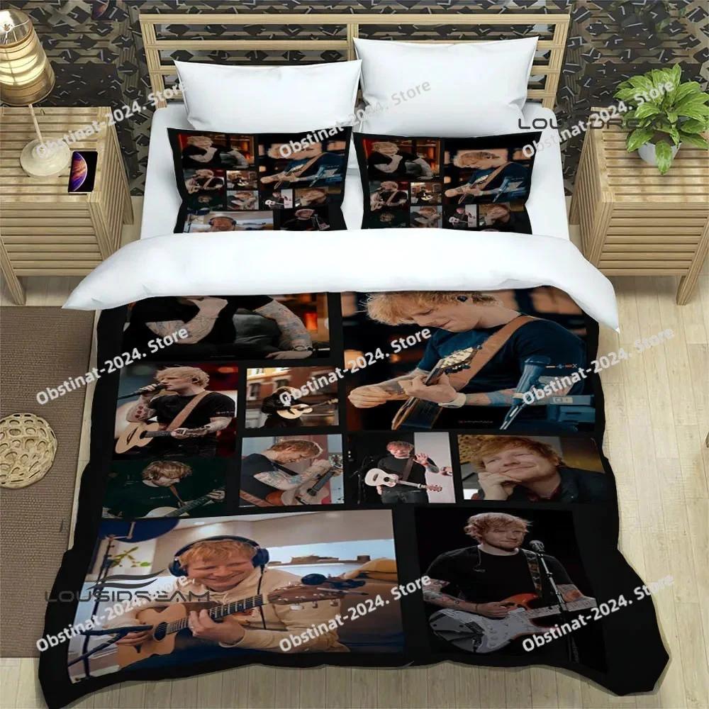 Top Singer Ed Sheeran Bedding Set Duvet Cover Full Queen King Size Pillowcase Bed Printed Bed Set Aldult Kid Bedroom Single Twin