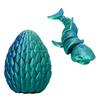 1 Set 3D-gedruckte Hai-Figur Bewegliche Gelenke Hai Fidget Toy Hai-Ei mit Gelenk-Hai darin Desktop-Dekoration Ornament