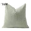 Soft Elastic Couch Pillows Bubble Corduroy Throw Pillowcase, Decorative Square Cushion Cover, Living Room Accessories Textured Invisible Zipper Pillow