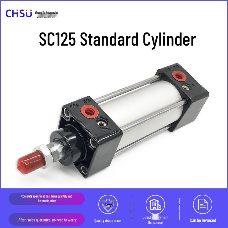 Yadeke Aluminum Alloy SC125*150 Adjustable Magnetic Cylinder with Non-standard Piston Rod