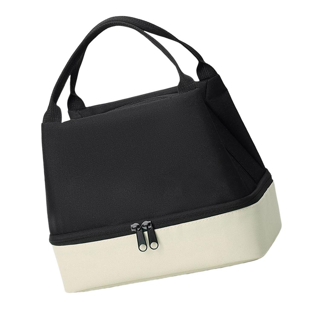 Fashionable Double Layer Lunch Storage Bag for Hot and Cold Meals Sturdy Oxford Materials for Work and Outdoor Use