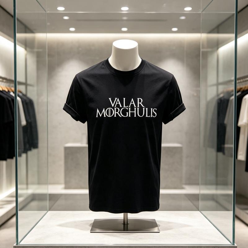 Came of Thrones TV Show TShirt Summer Funny Unisex Letters Printing Tshirts Harajuku Valar Morghulis T Shirt Oversized Tees Tops