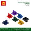 123 Peças/lote 41682 Suporte Duplo Centralizado de Parede 1 x 2-2 x 2 Bloco Acessórios de Cor Moc Compatível com Tijolo DIY Brinquedos para Crianças