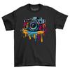 Retro Camera Paint Drip Design T Shirt Snap Out Of Boredom Funny Uni