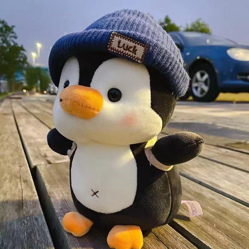 Super Cute Backpack Penguin Doll Plush Toy Small Grab Machine Doll Doll Children's Day Gift
