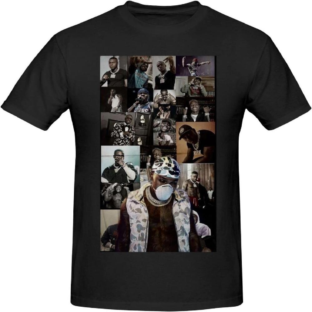 

DaBabys Men s T-Shirt Short Sleeve Crewneck Shirts Cotton Casual Tees Novelty Shirts Black4 XXXXXL чорний