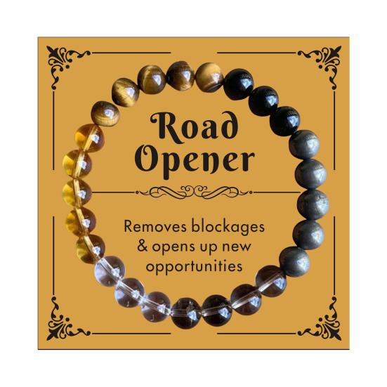 Bracelet Sustainable Natural Faux Crystal Stretchy Bracelet with Four Healing Stones Rose Quartz Bracelet