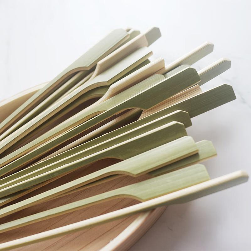 ZISIZ 100-Pack Qing Pi Iron BBQ Skewers