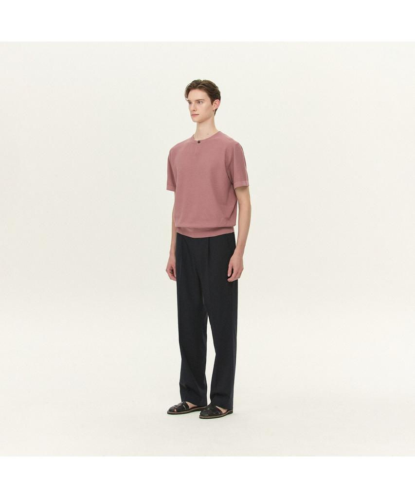 Kaembeulijimembeoseu [Movere] Short Sleeve Crew Neck Sweater - Pink Mcwam26711Pix