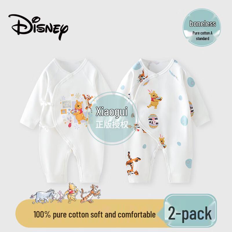 Disney Baby 100% Cotton Long-Sleeve Bodysuit Romper