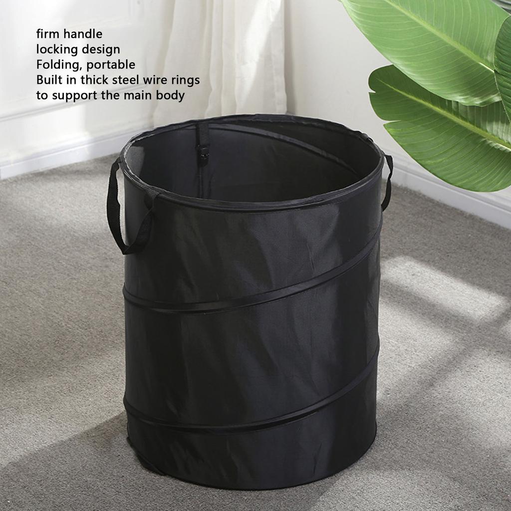 Collapsible Trash Can Waterproof Oxford Cloth Portable Camping Trash Can for Outdoor Balcony Garden