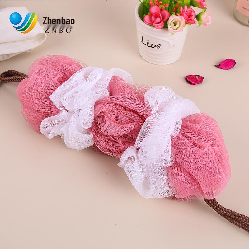 Zhen Bao Long Bath Loofah: Adult Shower Scrubber & Hanging Soft Bath Flower Long Strip