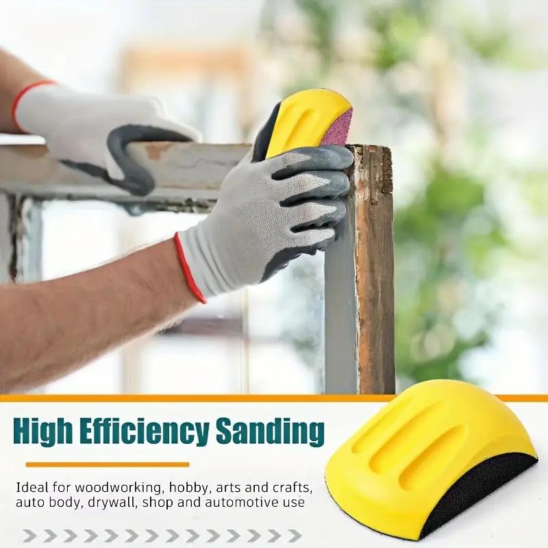 1Pc 5/6 Mouse Sandpaper Woodworking Hand Tools - Hook & Loop Hand Sanding Pad Furniture Hand Tools