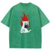 Angry Cat Cool Silly Cat Meme T-Shirt Stylish Top Men Women Short Sleeve Oversized T-shirts Summer Sport Loose T Shirt