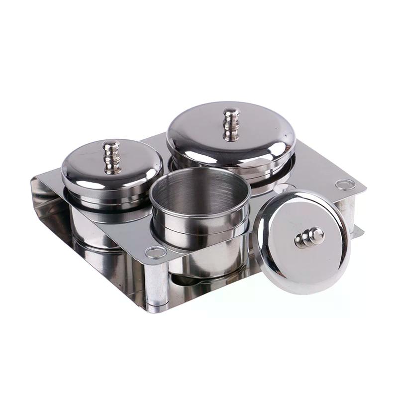 3pcs/set Manicure Acrylic Liquid Container Organizer Dappen Dish Nail Art Tools