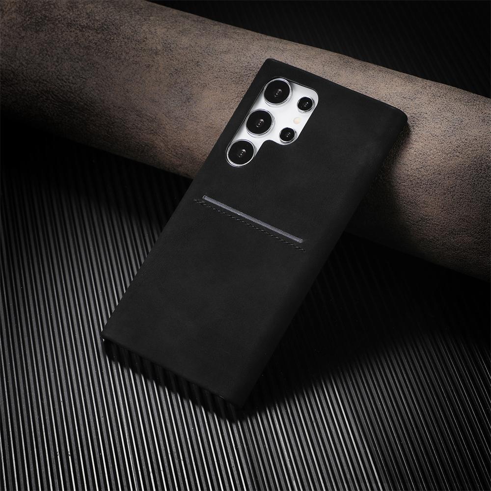 

Retro Sheepskin Leather Card Slot Bumper Case For Samsung Galaxy S26 S25 S24 S23 Ultra A15 A25 A35 A55 A34 A54 Skin Matte Cover Galaxy A15