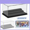 Mehrfarbige Basis mit transparentem Panel DIY Baustein Display und Aufbewahrungsbox