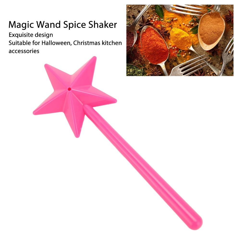 2PCS Single Hole Salt Shakers Pink White Color Kitchen Salt Set For Halloween Decor