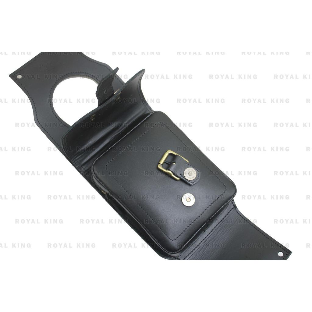 Royal Enfield "Black Leather Tank Strap Bag Fit For Continental GT 650"
