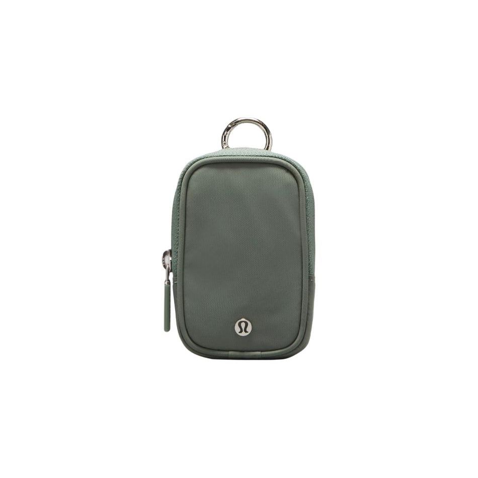 

Lululemon Athletica Zipper Key Pouch Unisex Accessories Gray Green LU9BOMS-064762 Gray Green