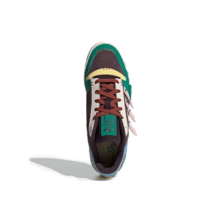 Melting Sadness x adidas Forum Exhibit Low Костюм марионетки - Ночной бордовый Унисекс — фото 5