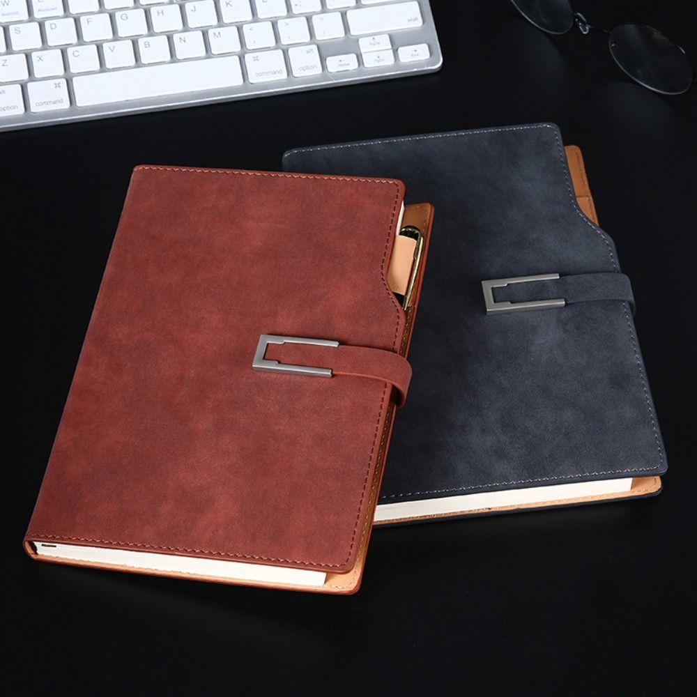 Retro A5 Notebook with Card Holder Memo Book 100 Sheets Loose Leaf Notebook  Birthday Gifts