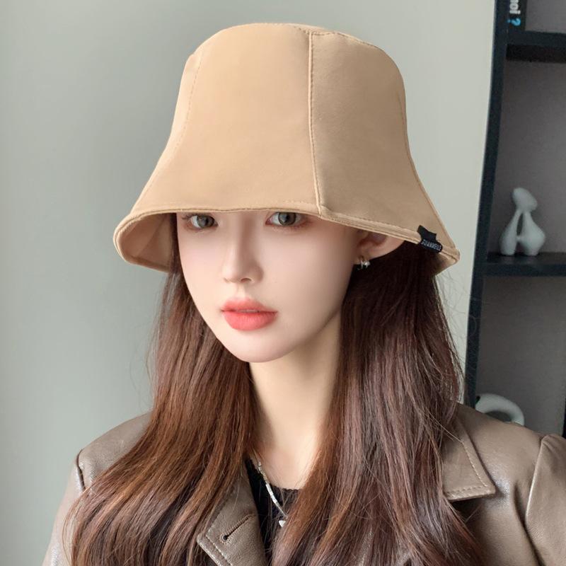 

Осенняя шляпа женская модная с алфавитом однотонная универсальная шляпа-ведро шляпа-таз One Size